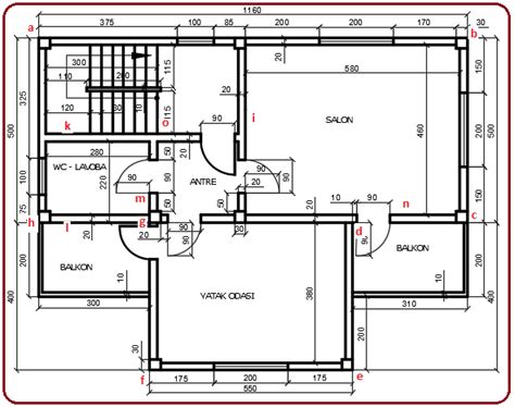 Kat Plani Z M D Anlat Ml Uygulamal Izimler Autocad Drawturk