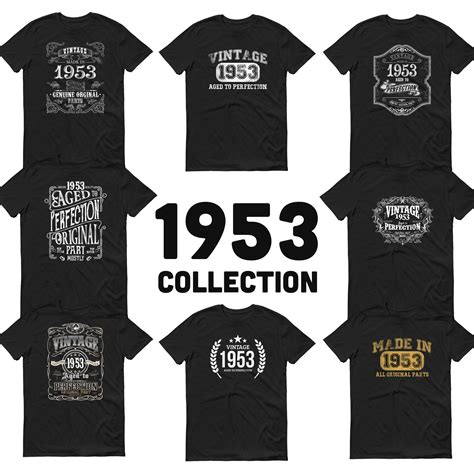 1953 Birthday T Vintage Born In 1953 T Shirt For Men 70th Birthday