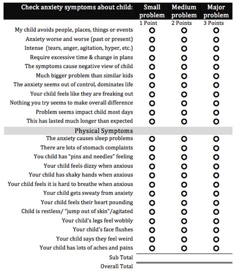 What Are The Symptoms Of Childhood Anxiety Use Our Checklist