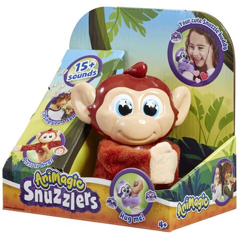 Animagic Little Snuzzlers Monkey Interactive Pet | Smyths Toys UK