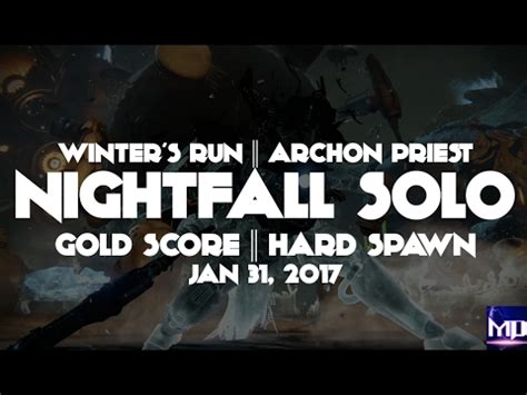 Destiny Nightfall Solo January Winter S Run Archon S Priest