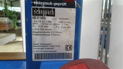 Scheppach Hbs Vario Gebraucht Kaufen P