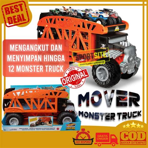 Jual Mainan Hot Wheels Monster Mover Trucks Mainan Mobil Mobilan Big Hauler Truck Shopee