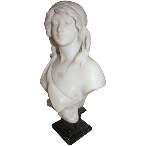 Woman Marble Bust By Giosue Argenti 19th Century For Sale At 1stdibs