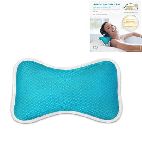 Bath Pillow Bathtub Spa Pillow Non Slip Bath Pillow With Big Suction