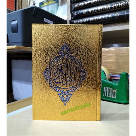 Jual AL QURAN COVER EMAS UKURAN A5 SEDANG 21 X15 CM Shopee Indonesia