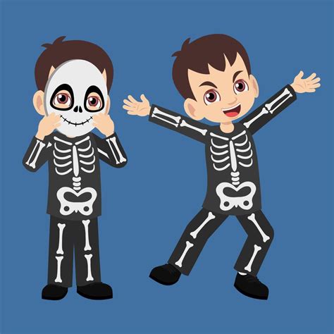 Happy Skeleton Costume Vector Art, Icons, and Graphics for Free Download