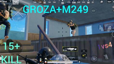 AMAZING 14 KILL INTENSE MATCH M249 GROZA BEST COMBINATION SOLO