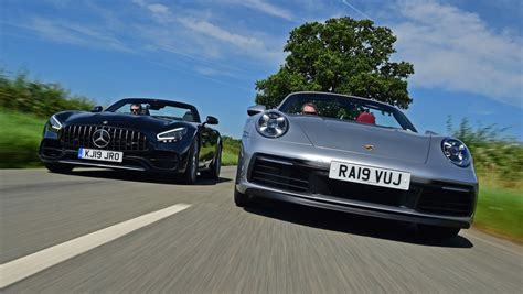 Porsche 911 Cabriolet Vs Mercedes AMG GT Roadster Auto Express