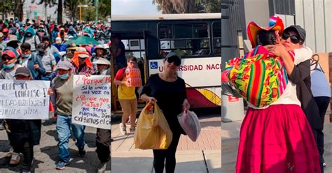 Marcha En Lima Amaranta Dona V Veres A Manifestantes Nuestro Granito