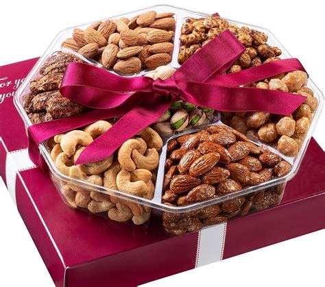 Buy Holiday Christmas Nuts Gift Basket - Fresh Sweet & Salty Dry ...