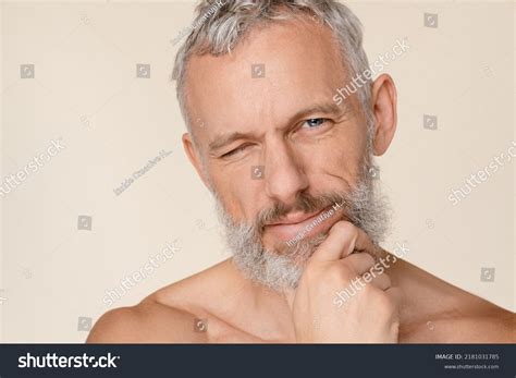 Closeup Cropped Caucasian Mature Middleaged Naked Stock Photo 2181031785 Shutterstock
