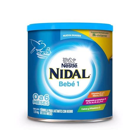 Fórmula Para Lactantes Nestlé Nidal Bebé 1 De 0 A 6 Meses 1 5 Kg Walmart