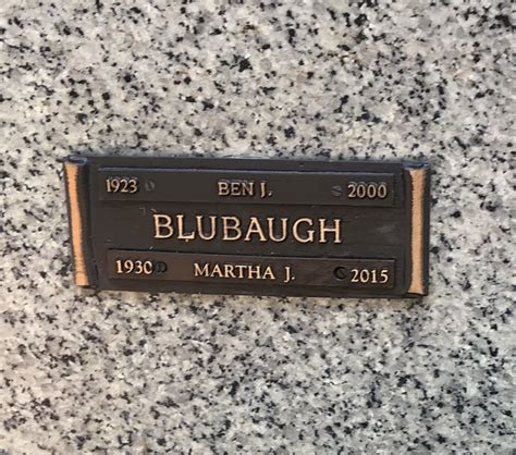 Martha Jean Hoffman Blubaugh 1930 2015 Find A Grave Memorial