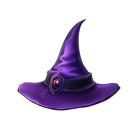 Sombrero Morado De Halloween PNG dibujos Ilustración Vectorial De