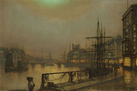 John Atkinson Grimshaw 1836 1893 Whitby At Night 19th Century