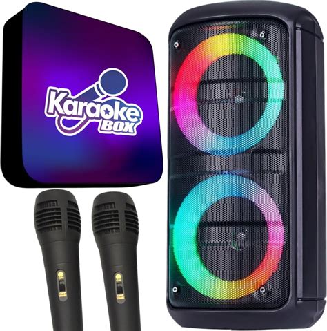 Karaoke Profissional Completo C Caixa De Som E Microfones Amazon