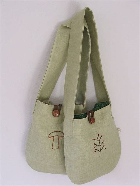 Mushrooms Berries Tote Bags Sewing Tote Bag Canvas Design