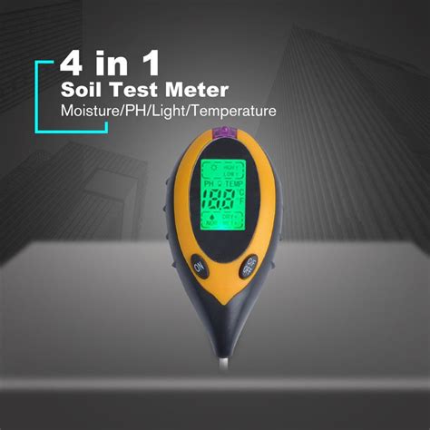 4 Em 1 Medidor De PH Umidade Do Sol Testador De Temperatura Da Luz