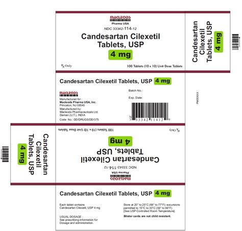 DailyMed - CANDESARTAN tablet