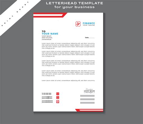 Corporate business letterhead template design 15277159 Vector Art at ...