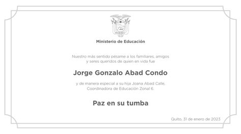 Ministerio De Educaci N Del Ecuador On Twitter Expresamos Un