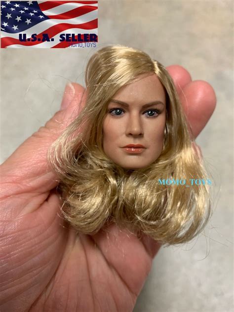 Captain Marvel Brie Larson Head Sculpt For Hot Toys Phicen Figure Usa