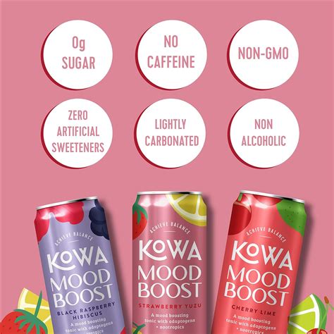 Kowa Mood Boost 10 Calorie Soda Adaptogen Drink 0 Nepal Ubuy