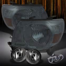 Purchase Smoke Toyota Tacoma Amber Crystal Headlights Lamp