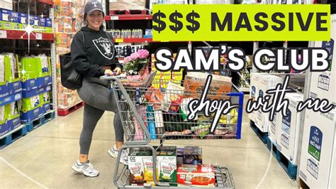 MASSIVE SHOPPING HAUL AT SAM S CLUB 450 GROCERY SHOPPING HAUL 2024