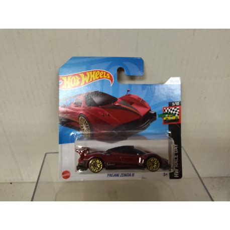 PAGANI ZONDA R DARK RED RACE DAY HOT WHEELS BCN STOCK CARS