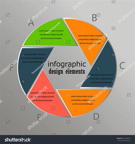 Vector Illustration Circular Arrow Progress Chart Image Vectorielle