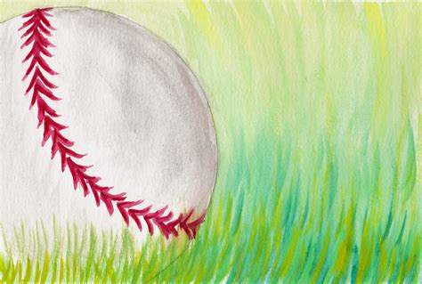 Watercolor Baseball At Explore Collection Of