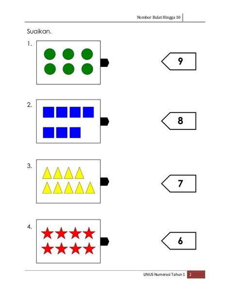 Year 1 mathematics exercises