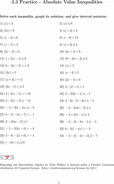 Absolute Value Equations Worksheet With Answers Equations Worksheets