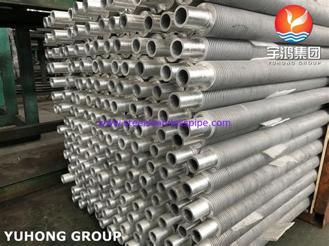 ASTM A312 ASME SA312 Stainless Steel Extruded Finned Tube For Heat