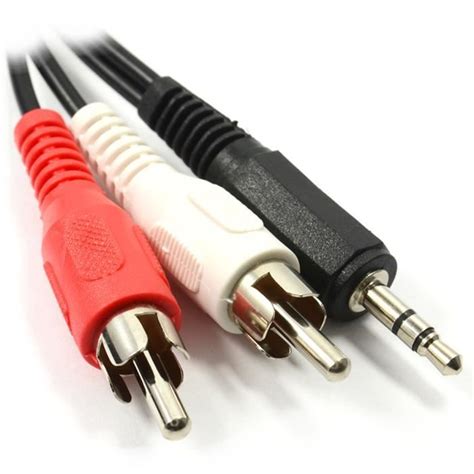 Mm St R O Jack Vers Double Rca Cinch Fiches Audio C Ble Cordon