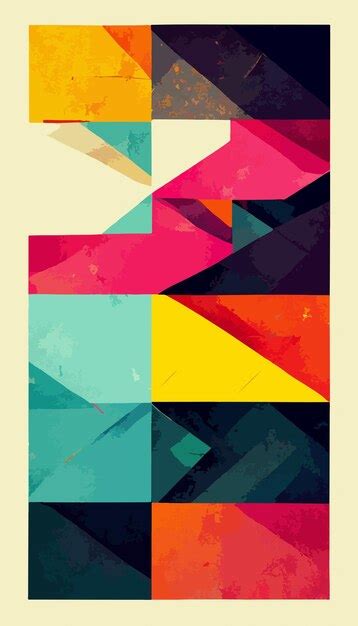 Premium Photo Abstract Geometric Background Colorful Geometric