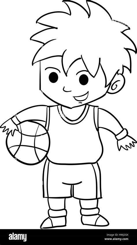 illustration of Cartoon kids sports characters Stock Vector Image & Art - Alamy