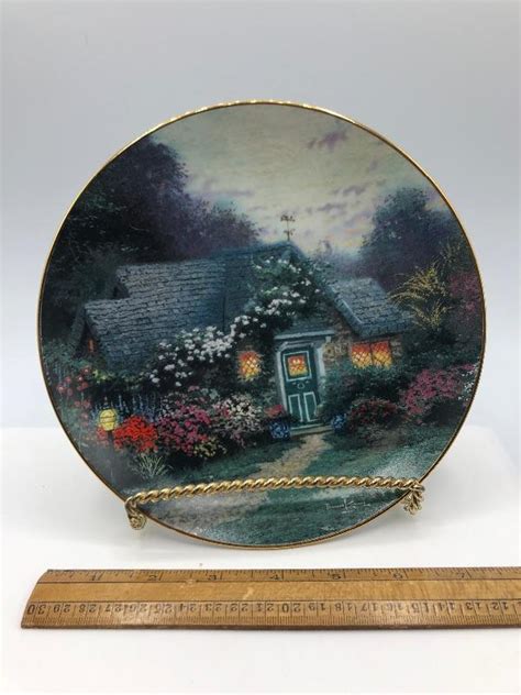 Thomas Kinkade Collector Plate Weathervane Cottage Estatesales Org