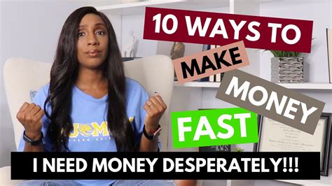 I Need Money Desperately 10 Ways To Make Money When You Need It Fast Youtube