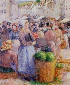 Camille Pissarro French Le March De Gisors Oil On