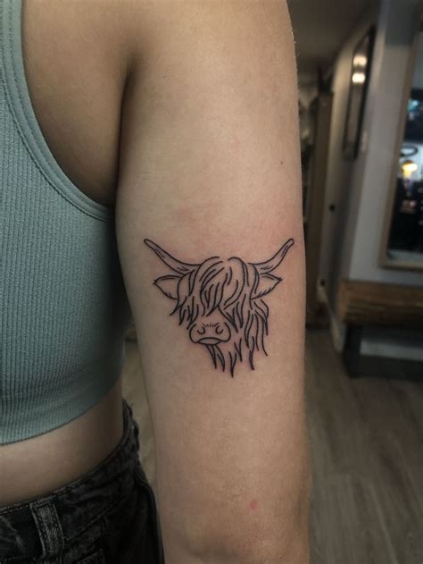 Highland Cow Tattoo Western Tattoos Cowgirl Tattoos Cowboy Tattoos