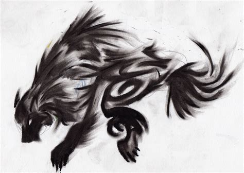 Shadow wolf by Red-Red-Panda on DeviantArt