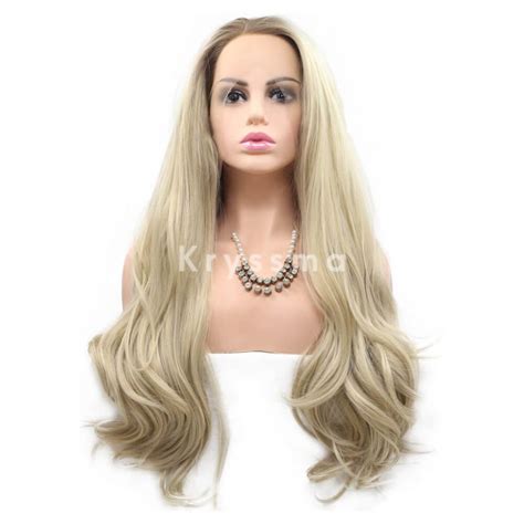 Ombre Blonde Synthetic Lace Front Wigs Gitana Kryssma Official