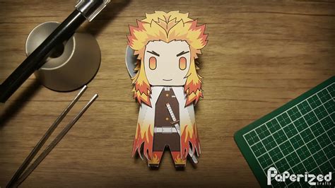 Demon Slayer Kyojuro Rengoku Papercraft Paperized Crafts Anime