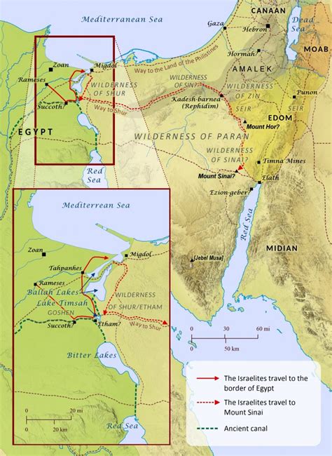 The Route of the Exodus – Bible Mapper Atlas