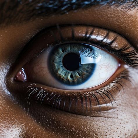 Concepto De Primer Plano Del Ojo Humano Foto Premium