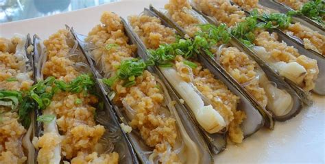 Chinese Steam Razor Clams with Sizzling Garlic Recipe | 安心源 | Sonatural.hk