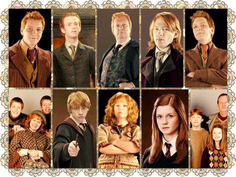 harry potter weasley family ages  zane morrison blog